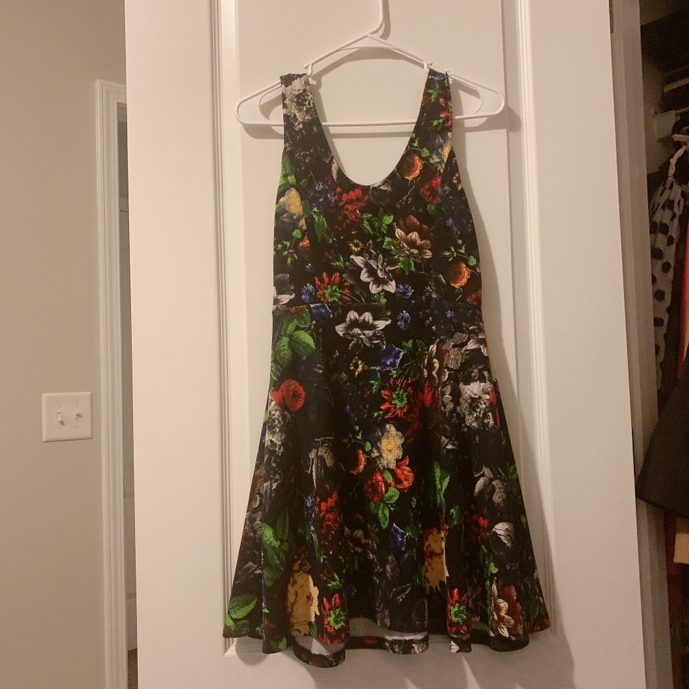 Black Floral Soprano Dress